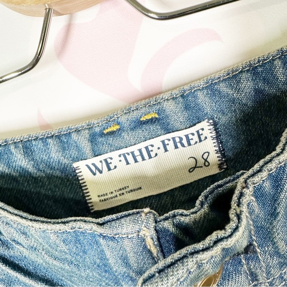 NEW Free People We The Free Chill Vibes Dropped Wide Leg Low Tide Denim Jeans 28 - Picture 11 of 14